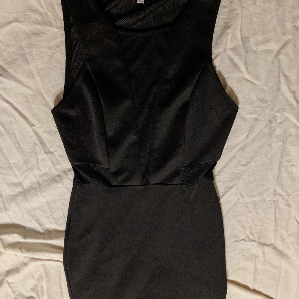 Charlotte Russe mesh cutout bodycon dress